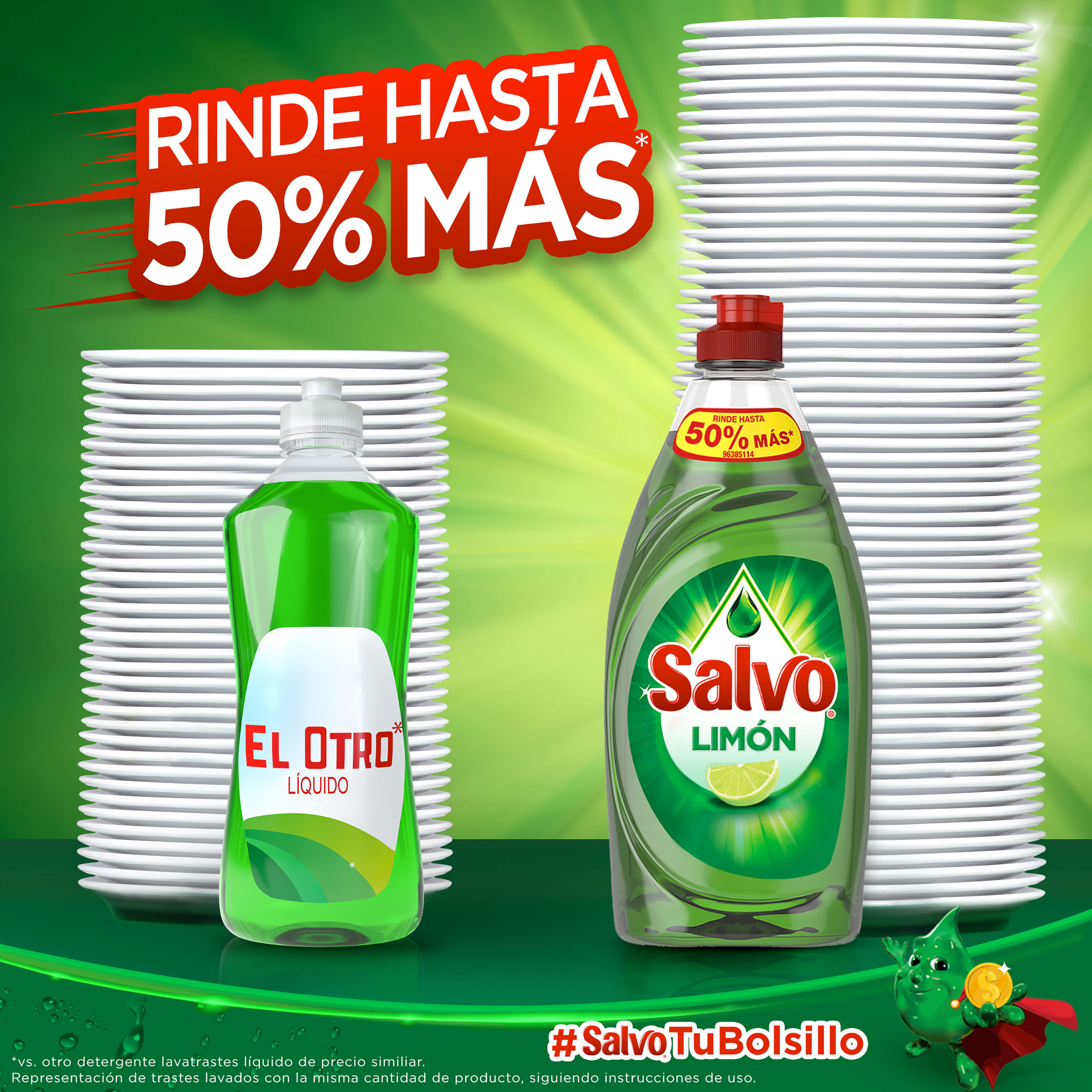 Salvo liquido limon    12/500ml - Producto de Abarrotes Varios en Super La Bodeguita